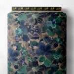 Leaf flower style with green,blue colors