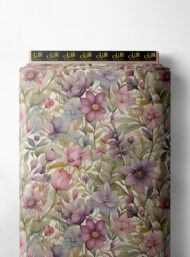 Bloom flower style with pink,purple colors