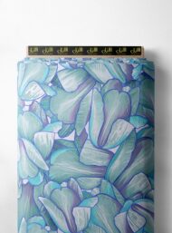 Petal flower style with blue,green colors