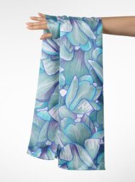 Petal flower style with blue,green colors - Image 3