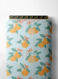 Orange flower style with orange,green colors