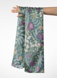 Leaf flower style with green,purple colors - Image 3