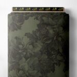 Petal flower style with green, black colors