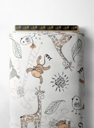 Monkey animal style with orange,brown colors