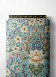 Bloom flower style with green,pink colors