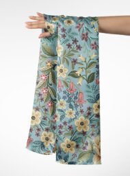 Bloom flower style with green,pink colors - Image 3