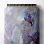 Petal flower style with purple,white colors