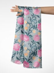 Bloom flower style with pink,green colors - Image 3