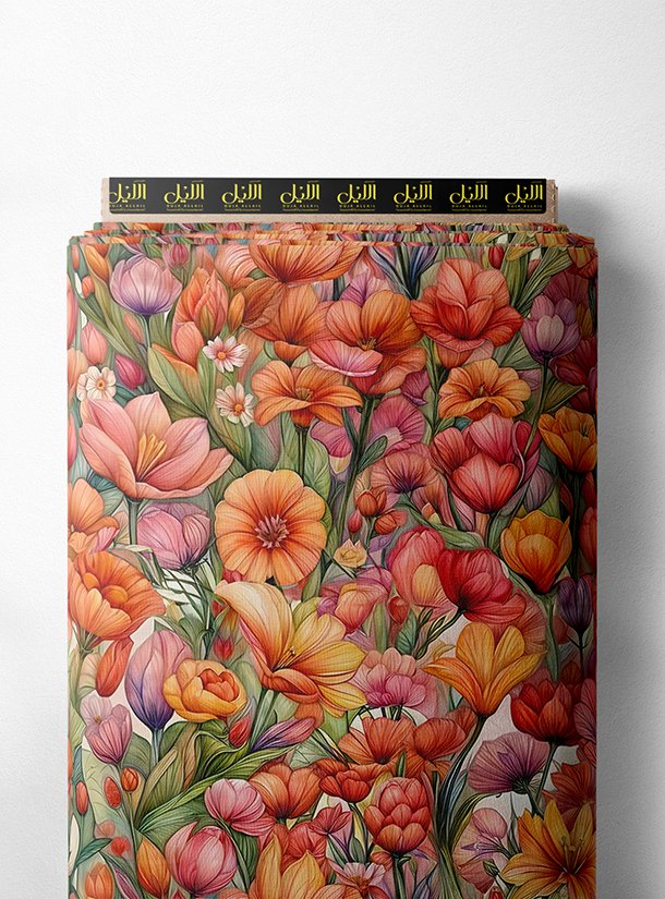 LAI01-2709_1.jpg Petal flower style with pink,red colors - Image 1