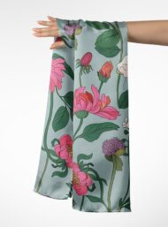 Leaf flower style with pink,green colors - Image 3