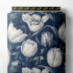 Petal flower style with white,grey colors