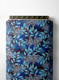 Leaf nature style with blue, green colors