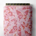 Butterfly flower style with pink,red colors