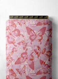 Butterfly flower style with pink,red colors