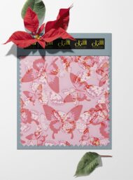 Butterfly flower style with pink,red colors - Image 6