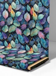 Leaf flower style with blue,purple colors - Image 4