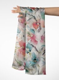 Petal flower style with pink,green colors - Image 3