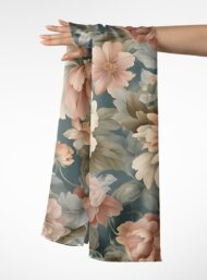 Bloom flower style with pink,green colors - Image 3