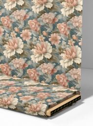 Bloom flower style with pink,green colors - Image 4