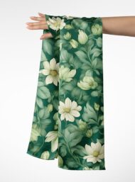 Leaf flower style with green, white colors - Image 3