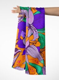 Petal flower style with purple,green colors - Image 3