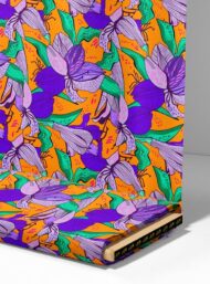 Petal flower style with purple,green colors - Image 4