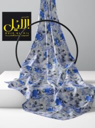 Bloom flower style with blue,grey colors - Image 2