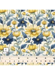Petal flower style with yellow,blue colors - Image 5