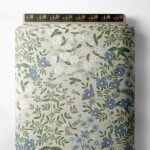 Leaf flower style with green,blue colors