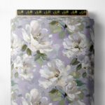 Petal flower style with white,green colors