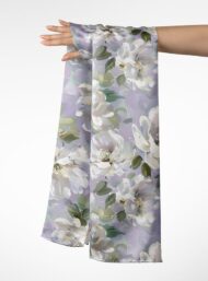 Petal flower style with white,green colors - Image 3