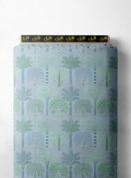 Palm nature style with green, blue colors