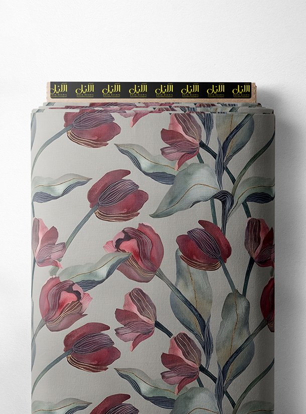 LAI01-2748_1.jpg Tulip flower style with red,green colors - Image 1