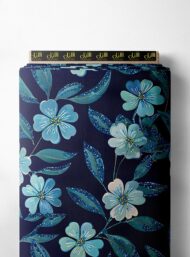 Petal flower style with blue,green colors