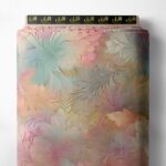 Bloom flower style with pink,white colors