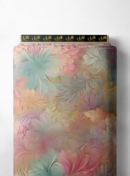 Bloom flower style with pink,white colors