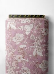 Bloom flower style with pink,white colors