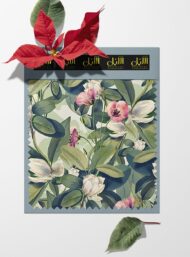 Petal flower style with green,pink colors - Image 6