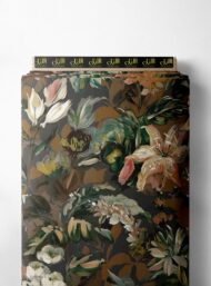 Bloom flower style with brown,green colors