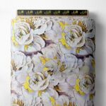 Petal flower style with white, yellow colors