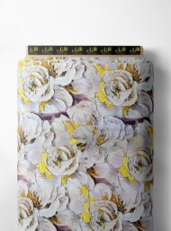 Petal flower style with white, yellow colors