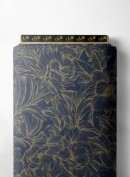 Bloom flower style with black, yellow colors