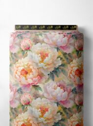 Bloom flower style with pink,white colors