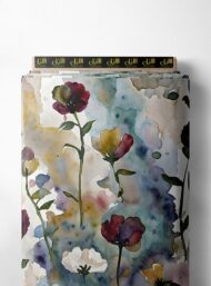 Petal flower style with red,green colors