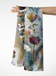 Petal flower style with red,green colors - Image 3