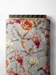 Petal flower style with pink,white colors