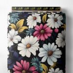 Petal flower style with white,pink colors