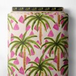 Palm others style with green,pink colors