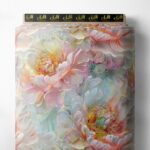 Petal flower style with pink,green colors