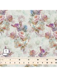 Rose flower style with pink,green colors - Image 5